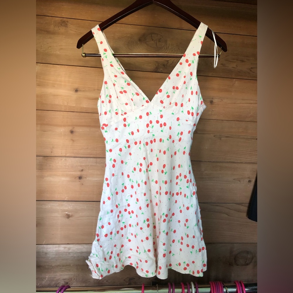 Zara cherry mini dress